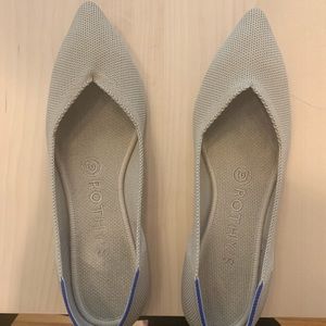 Nude Pointed Toe Rothy’s Flats